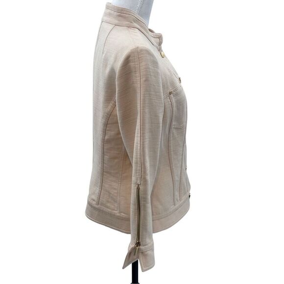 Etcetera Textured Cream Fitted Jacket – Size 8 - Picture 7 of 10